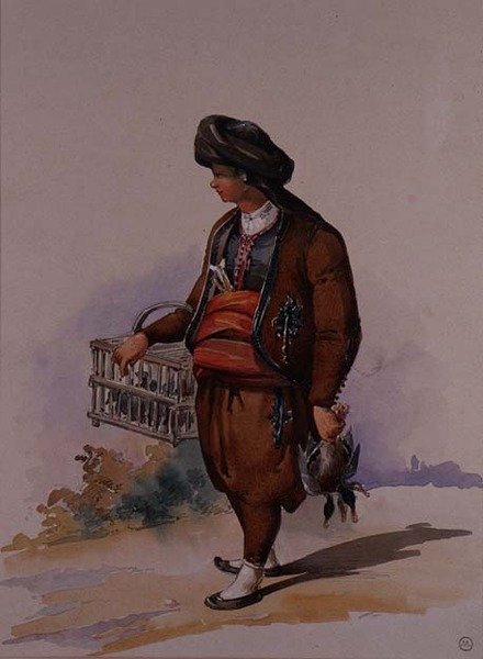 En anksäljare, ca 1855 av Amadeo Preziosi