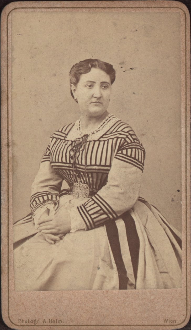Porträtt av operasångerskan Carlotta Patti 1835-1889. av Amand Helm