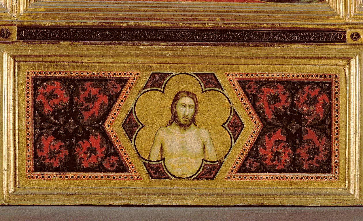 Sårade Kristus från Jungfruns kröning Polyptyk (mitten predella) (se även 65540-65551) av Ambrogio Bondone Giotto