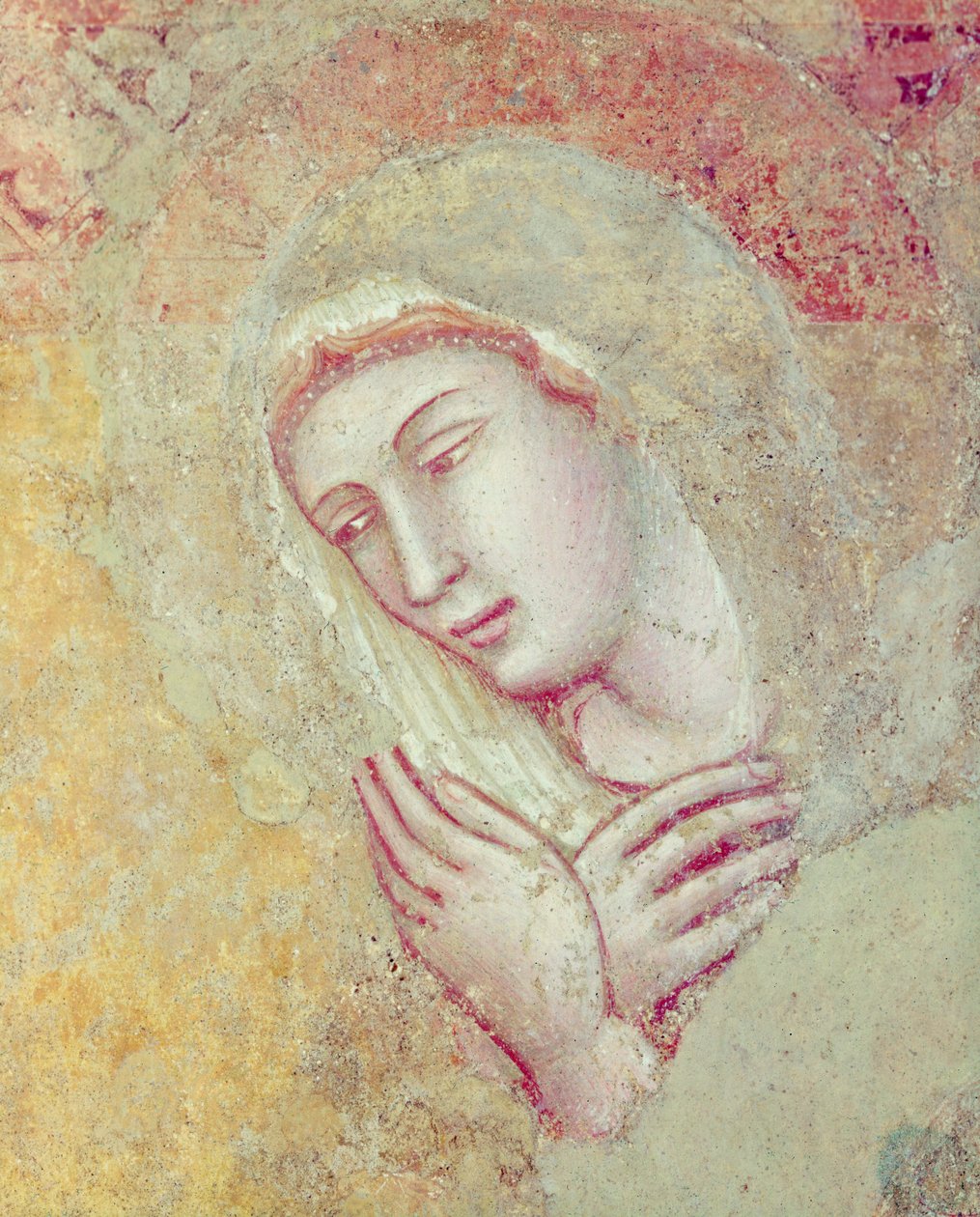 Detalj av tillkännagivandet (detalj av 394520) av Ambrogio Lorenzetti