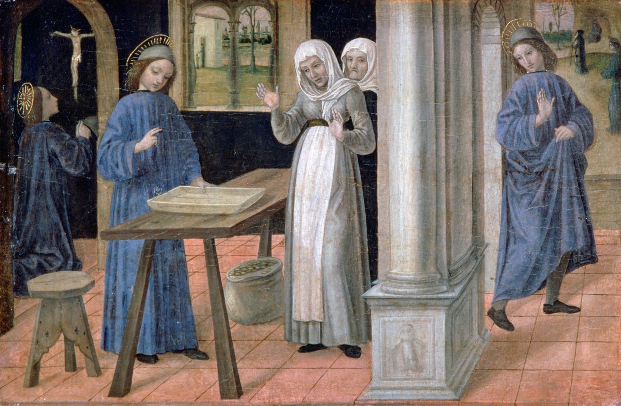 Sankt Benedictus, c1480-1523 av Ambrogio Bergognone