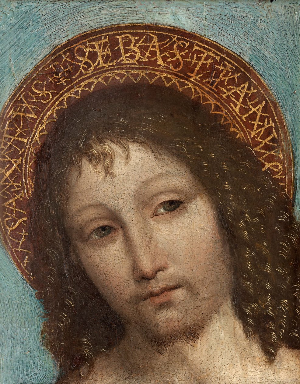 Sankt Sebastian av Ambrogio Bergognone