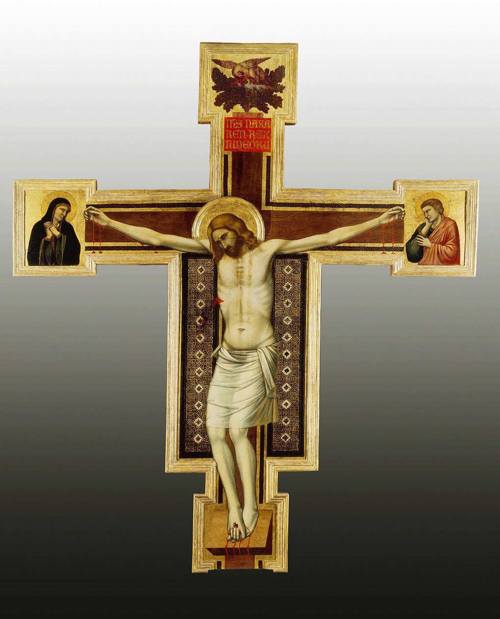 Korsfästelse, 1300-talet Målning från Giottos verkstad (1266-1337) San Felice på Piazza, Florens Olja på trä © Battaglini / Leemage av Ambrogio Bondone (workshop) Giotto