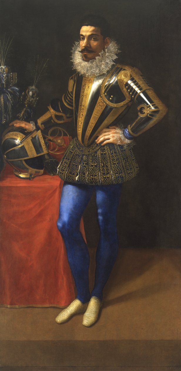 Porträtt av Lucio Foppa, ca 1590 (olja på panel) av Ambrogio Giovanni Figino