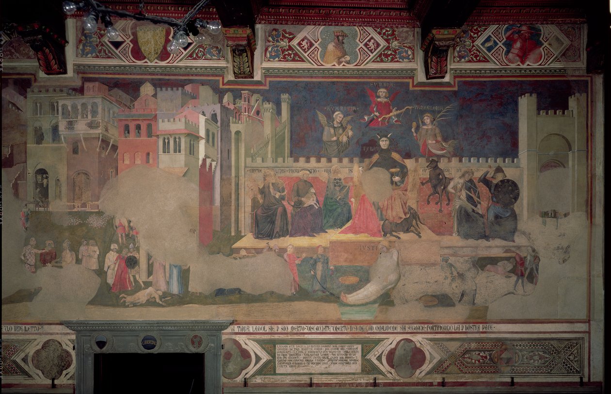 Allegory of Bad Government, 1388-40 (se även 136325) av Ambrogio Lorenzetti
