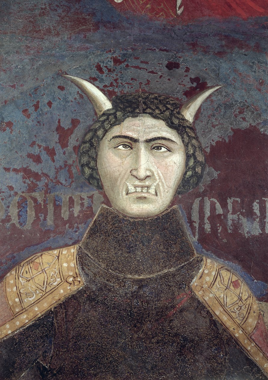 Allegory of Bad Government, detalj av Tyranni, 1338-40 av Ambrogio Lorenzetti