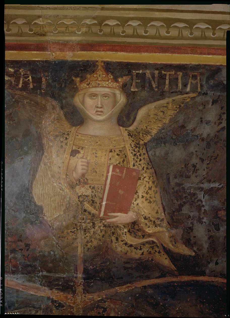 Allegory of Good Government, detalj av visdom, 1338-40 av Ambrogio Lorenzetti