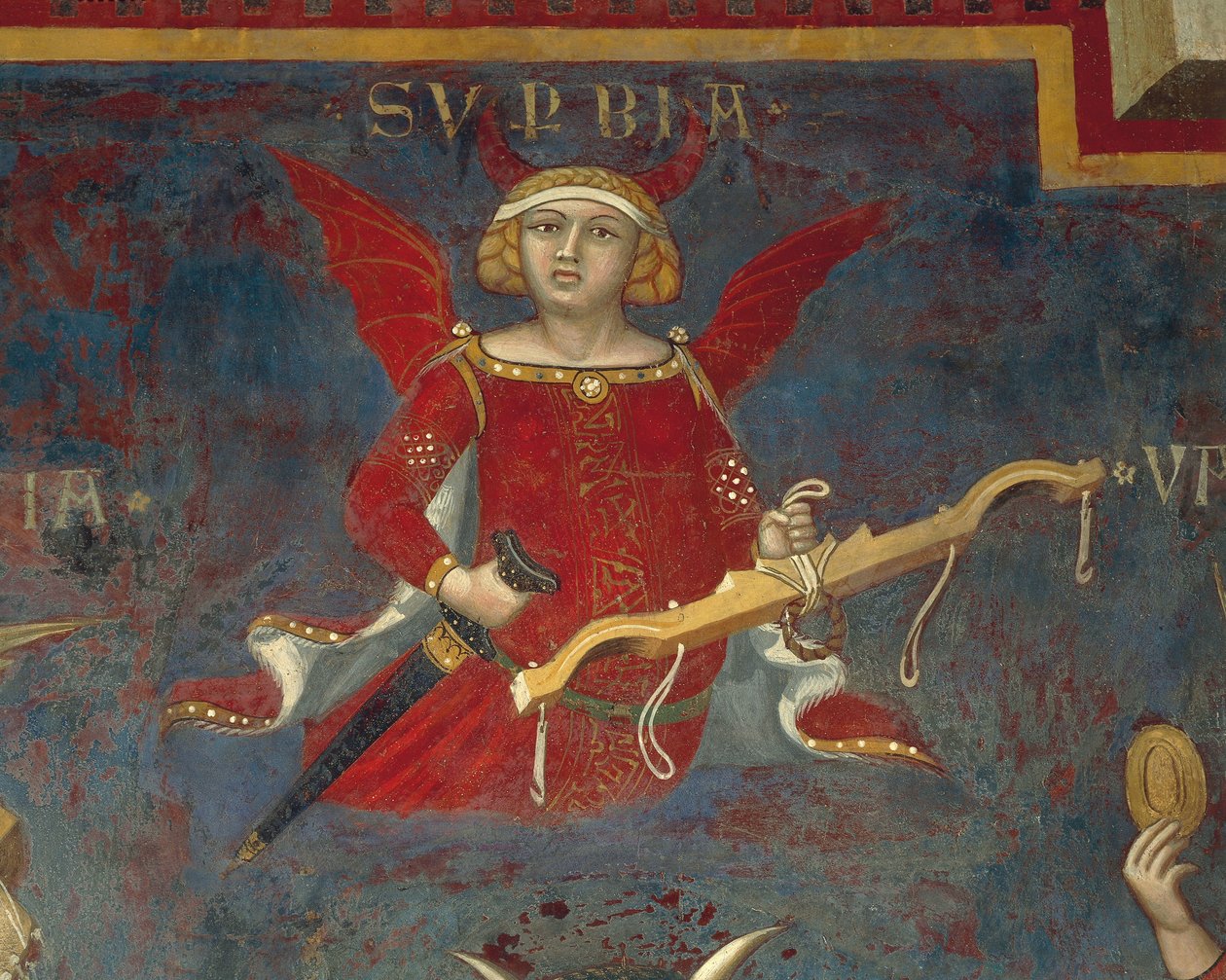 Allegori om dålig regering, detalj från Allegories of Good and Bad Government och deras effekter på stad och landsbygd av Ambrogio Lorenzetti