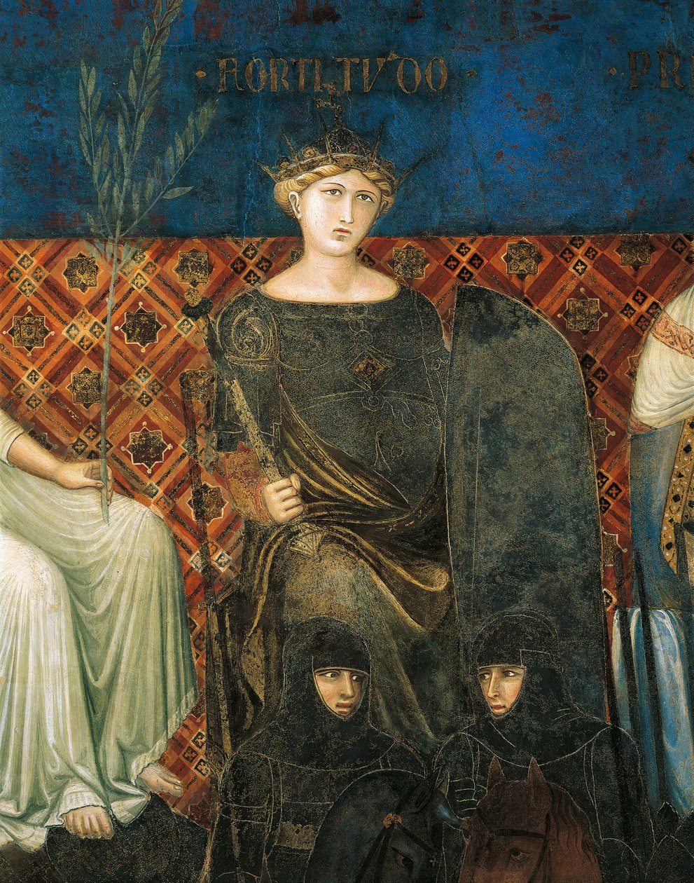 Allegori om våld, detalj från Allegory och effekter av bra och dåligt styre i stad och land av Ambrogio Lorenzetti