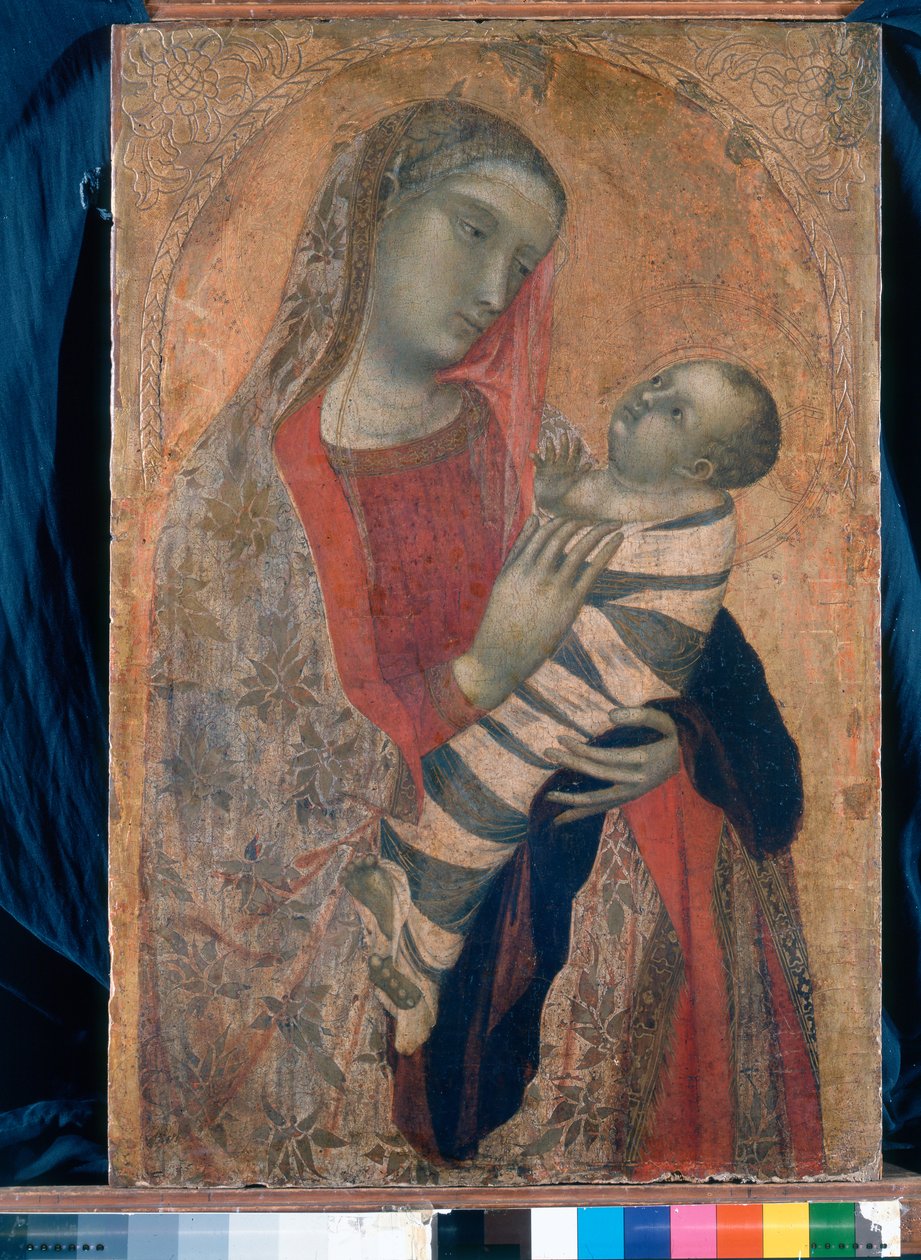 Madonna och barn, 1320-23 av Ambrogio Lorenzetti