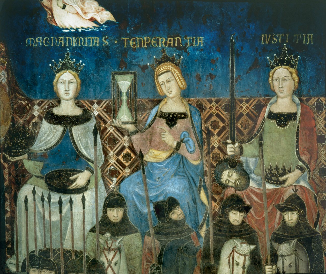 Allegorin om en god regering ... (muralmålning) av Ambrogio Lorenzetti