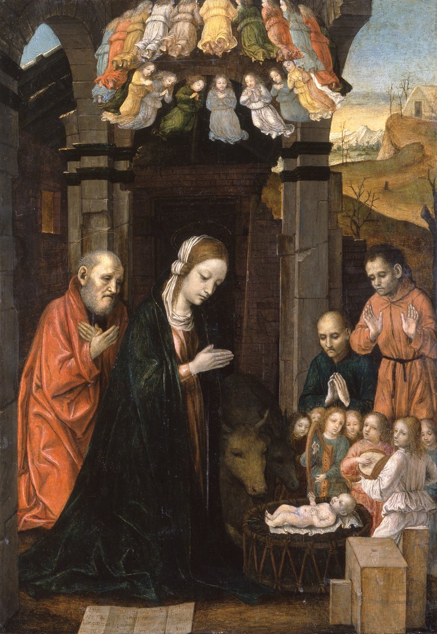 Tillbedjan av herdarna av Ambrogio da Fossano (c.1460 1523)