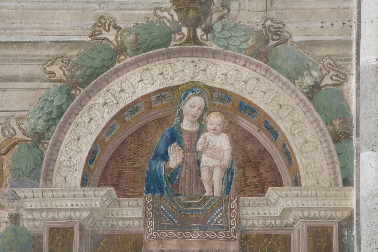 Madonna av mattan (Madonna av mattan) av Ambrogio da Fossano (c.1460 1523)