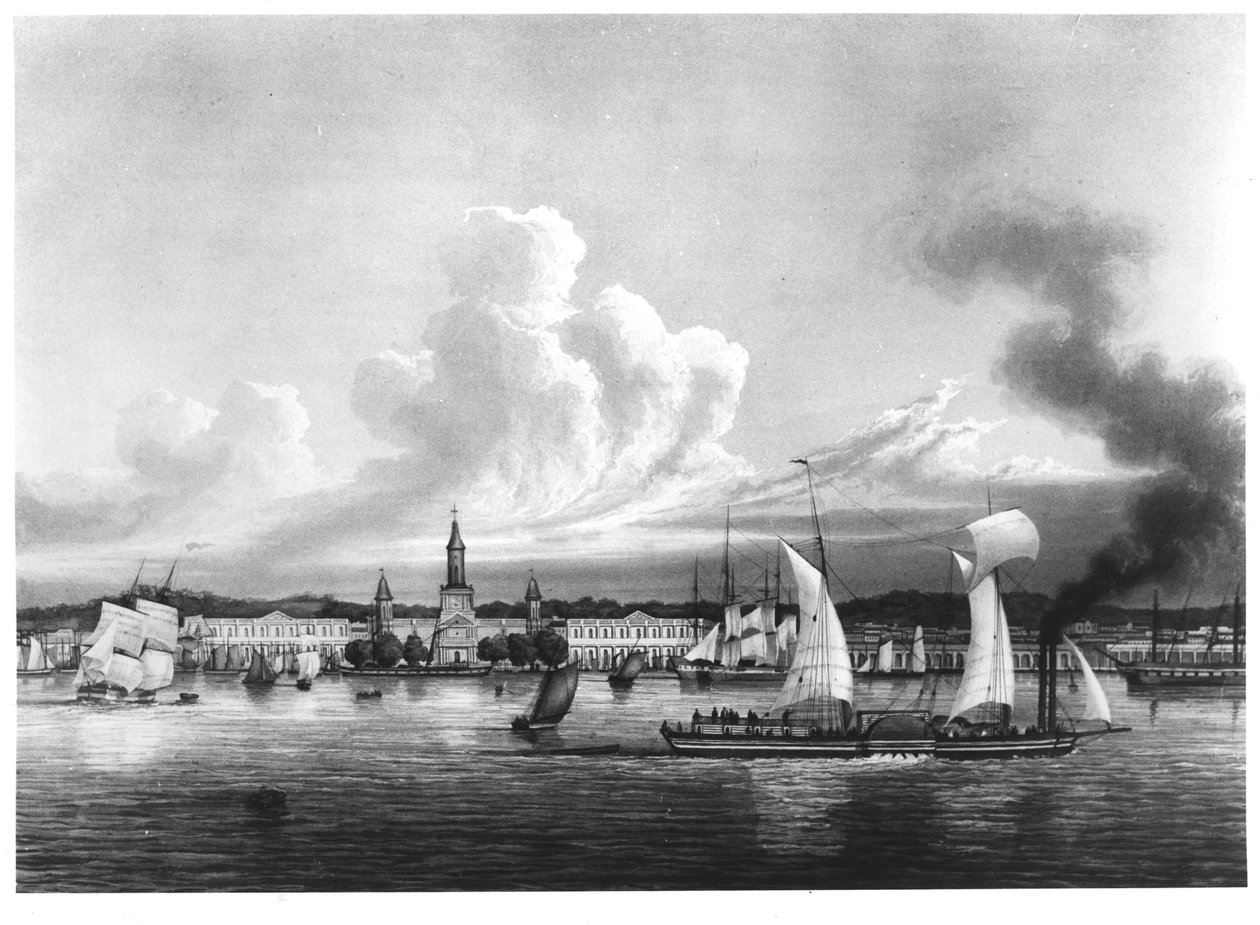 Utsikt över New Orleans av Ambroise Louis Garneray