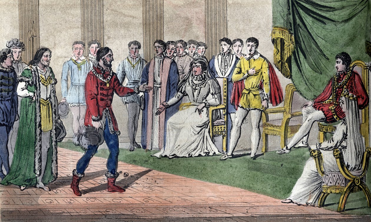 Karl IX (1550-74) får höra av riksdagen att hans bror Henri d