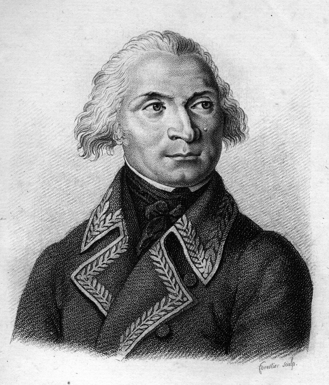 Charles Pichegru.General français (1761 till 1804).i "" Porträtt av de franska generalerna". Graverad av Ambroise Tardieu 1818. Stella Collection "" av Ambroise Tardieu