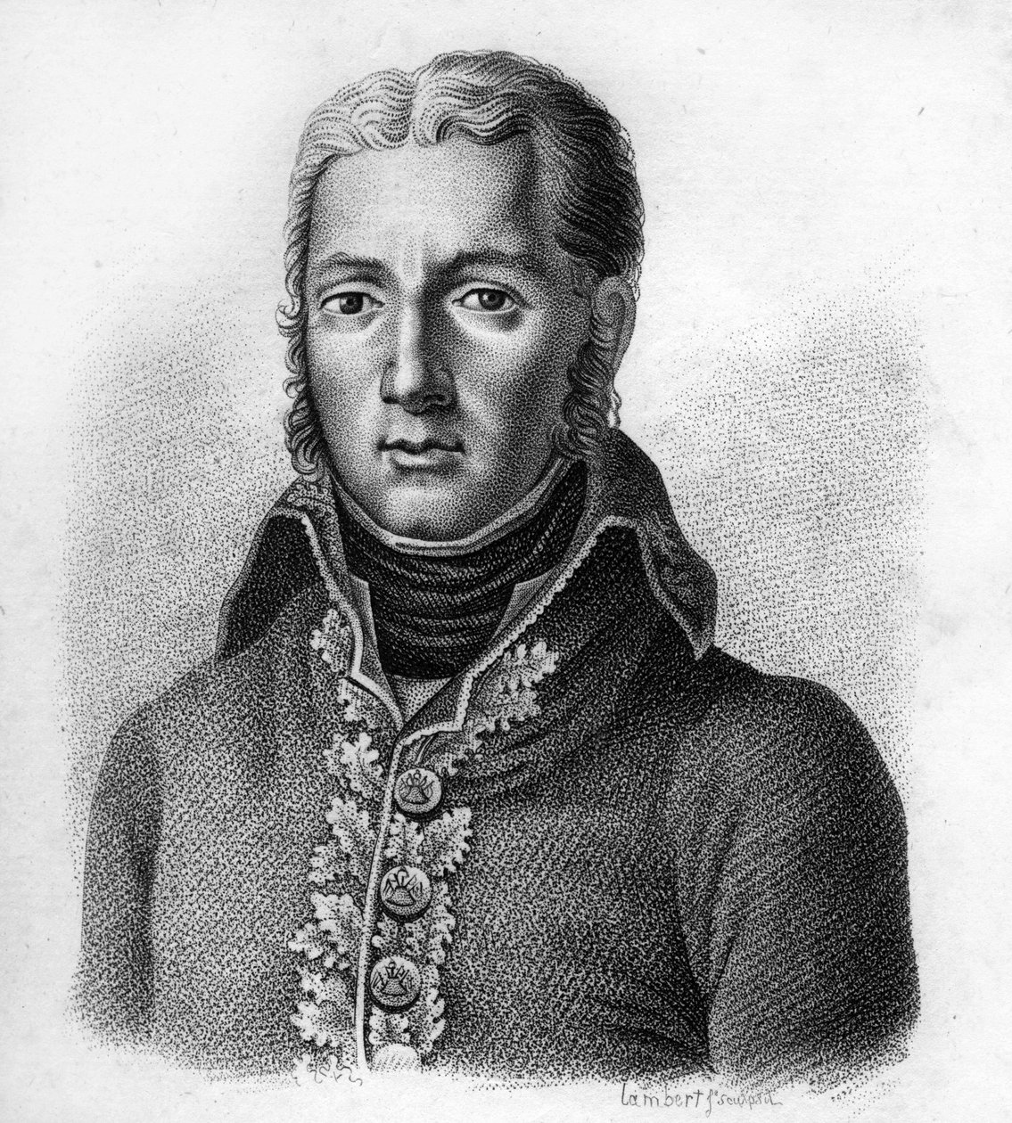 Jean Victor (Jean-Victor) Moreau (1763-1813), fransk general. i "Porträtt av franska generaler efter fransmännens segrar och erövringar"". Graverad av Ambroise Tardieu 1818. Stella Collection. av Ambroise Tardieu