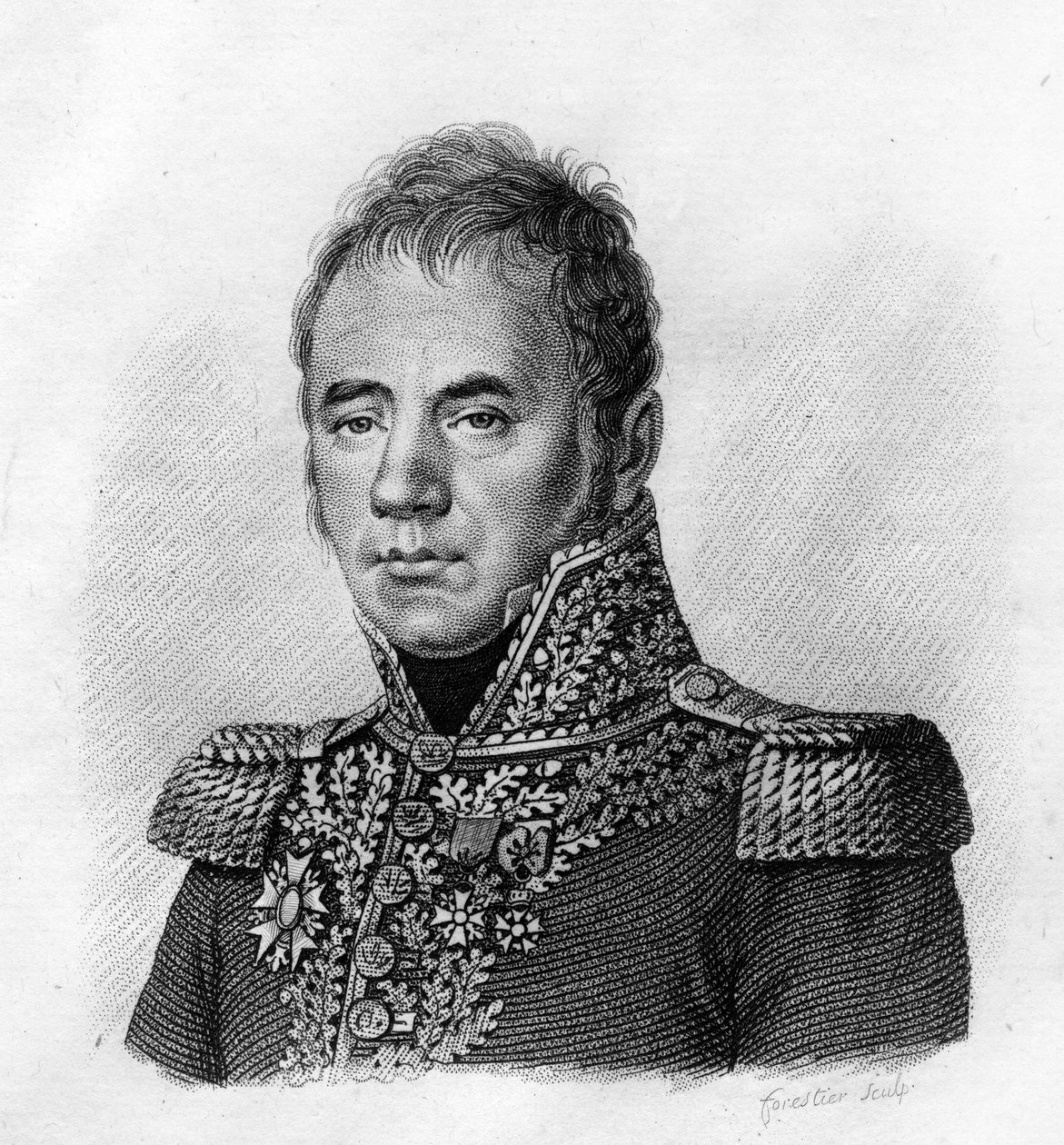 Pierre Joseph Habert (1773-1825) - i "" Porträtt av de franska generalerna efter fransmännens segrar och erövringar". Graverad av Ambroise Tardieu 1818. Stella Collection. av Ambroise Tardieu