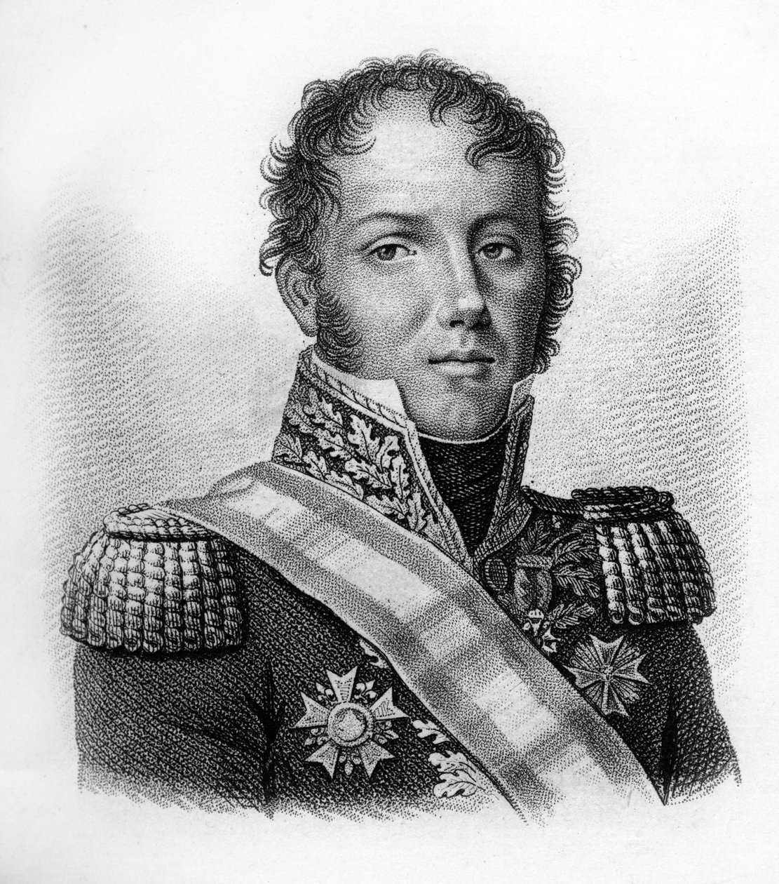 Porträtt av general Dominique Louis Antoine Klein 1759-1845.- i "Porträtt av franska generaler efter fransmännens segrar och strider"". Graverad av Ambroise Tardieu 1818. Stella Collection. av Ambroise Tardieu