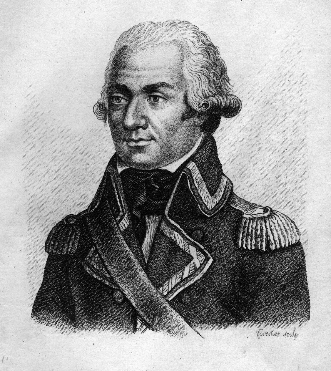 Porträtt av Charles François du Périer dit Dumouriez (1739-1823), fransk general.- i "Porträtt av franska generaler efter fransmännens segrar och strider"" Graverad av Ambroise Tardieu 1818. Stella Collection. av Ambroise Tardieu