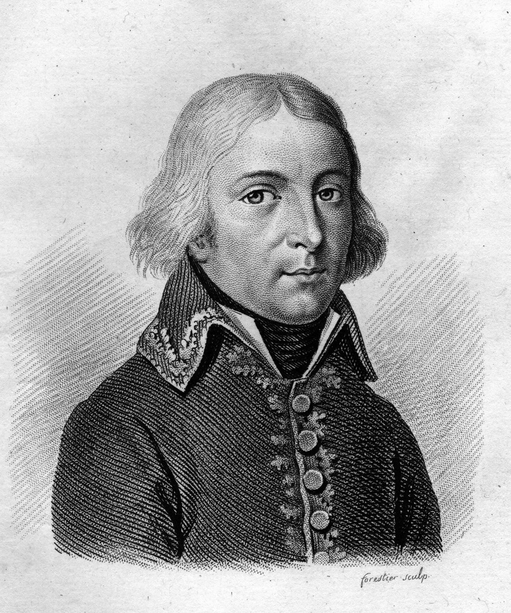 Porträtt av Elzeard Auguste Cousin de Dommartin av Ambroise Tardieu