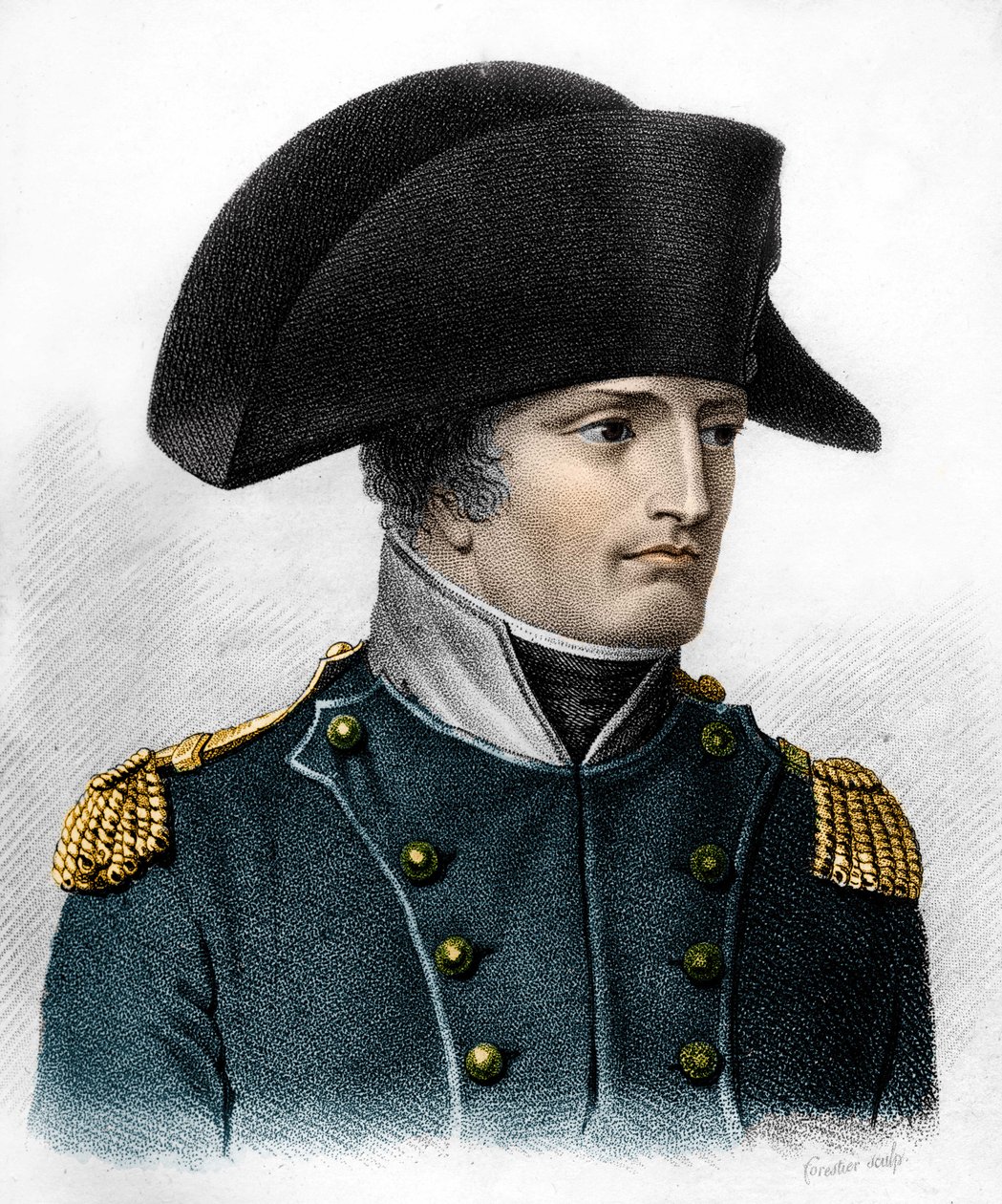 Porträtt av Napoleon vid tiden för slaget vid Austerlitz (1805) - i "" Porträtt av de franska generalerna efter fransmännens segrar och erövringar". Grav av Ambroise Tardieu 1818. Stellasamling. av Ambroise Tardieu