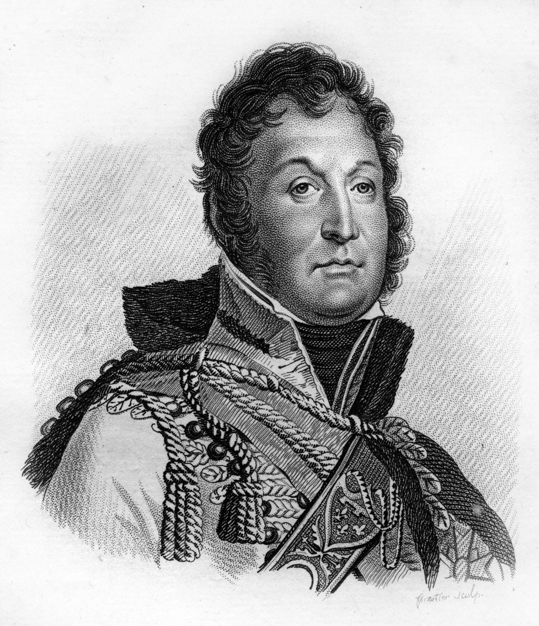 Hertigen av Orléans, som blev Louis Philippe I (1773-1850), kung av fransmännen, - i "Porträtt av franska generaler efter fransmännens segrar och erövringar"". Graverad av Ambroise Tardieu 1818. Stella Collection. av Ambroise Tardieu