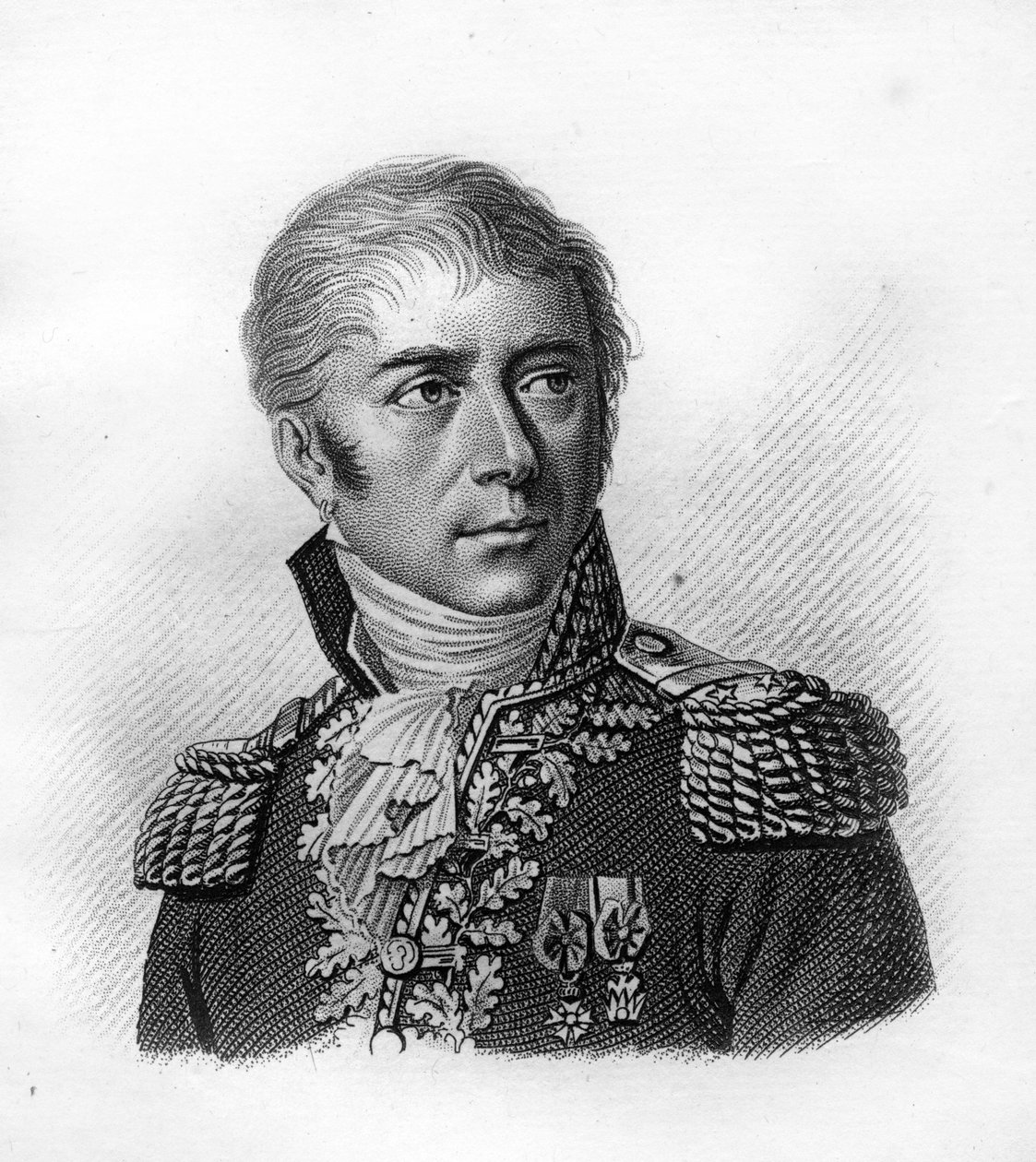 porträtt av General Honore Vial.1776-1813.- i ""Porträtt av franska generaler efter fransmännens segrar och erövringar"". Graverad av Ambroise Tardieu 1818. Stella Collection. av Ambroise Tardieu