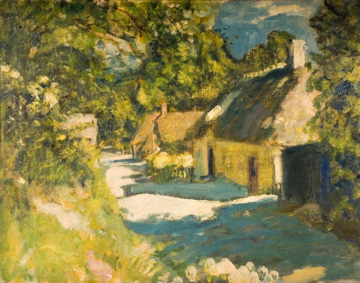 Stugor i Aldbourne, 1915. av Ambrose McEvoy