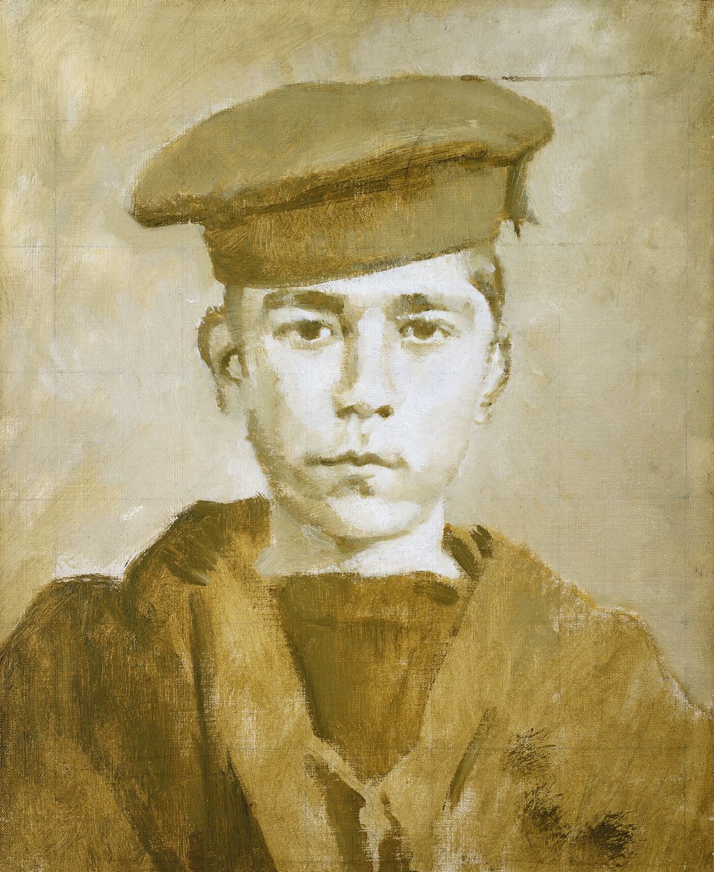 John Travers Cornwell, Pojke 1:a klass (1900-1916), 1900-tal (olja) av Ambrose McEvoy