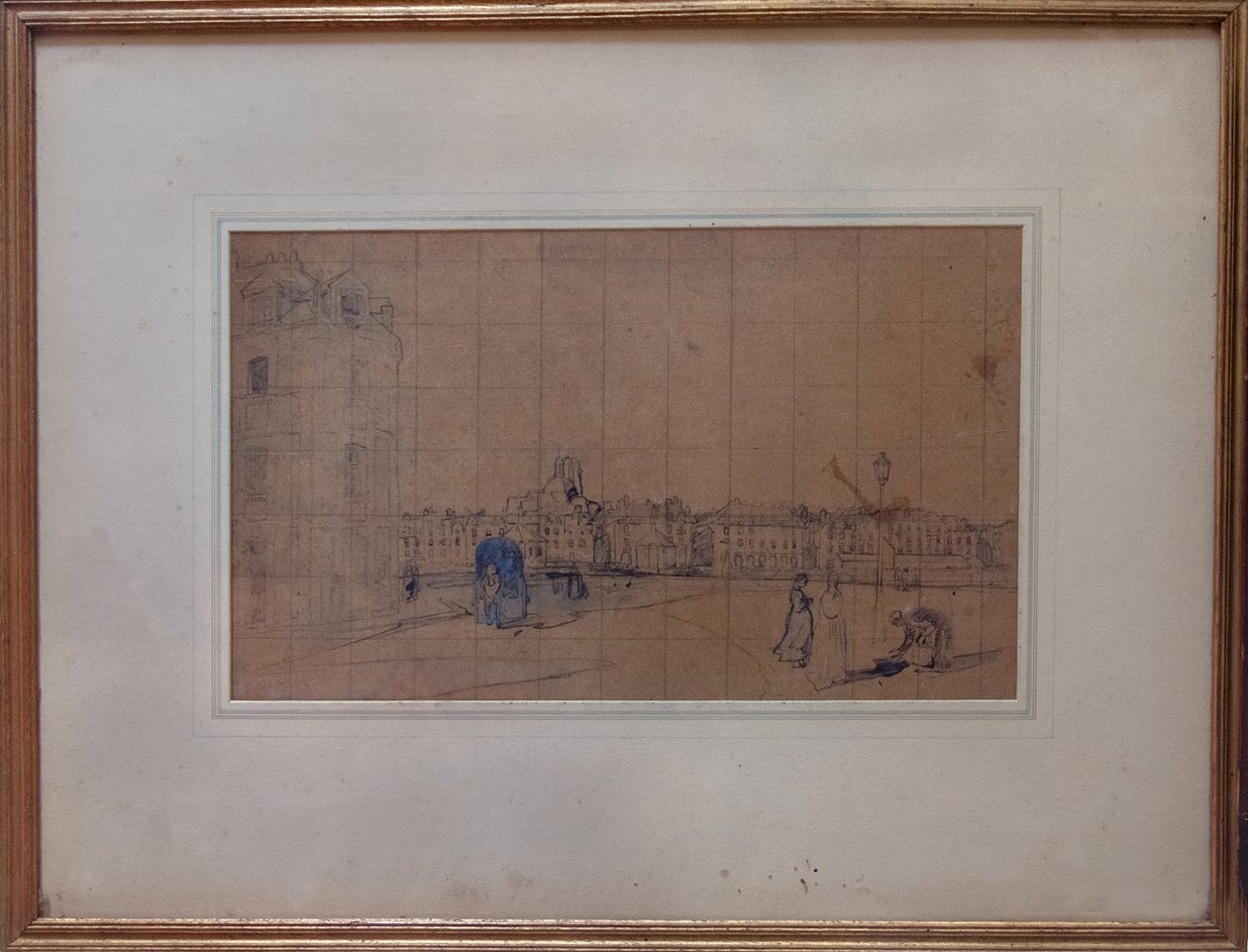 Le Quai de Carenage, Le Pollet, 1928 (penna och wc på papper) av Ambrose McEvoy