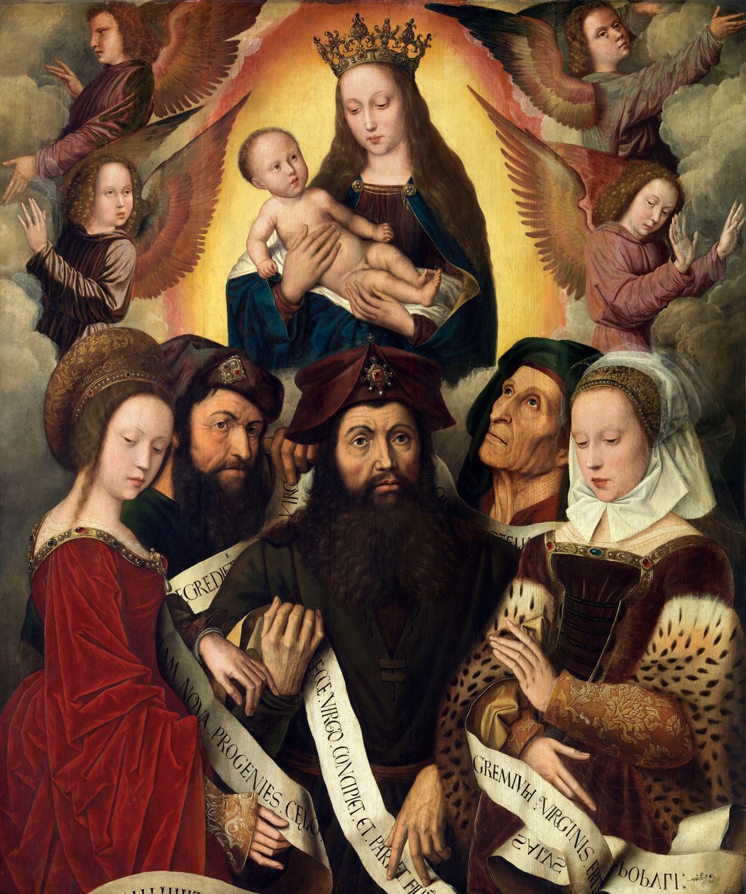 Deipara Virgo (olja på panel) av Ambrosius Benson
