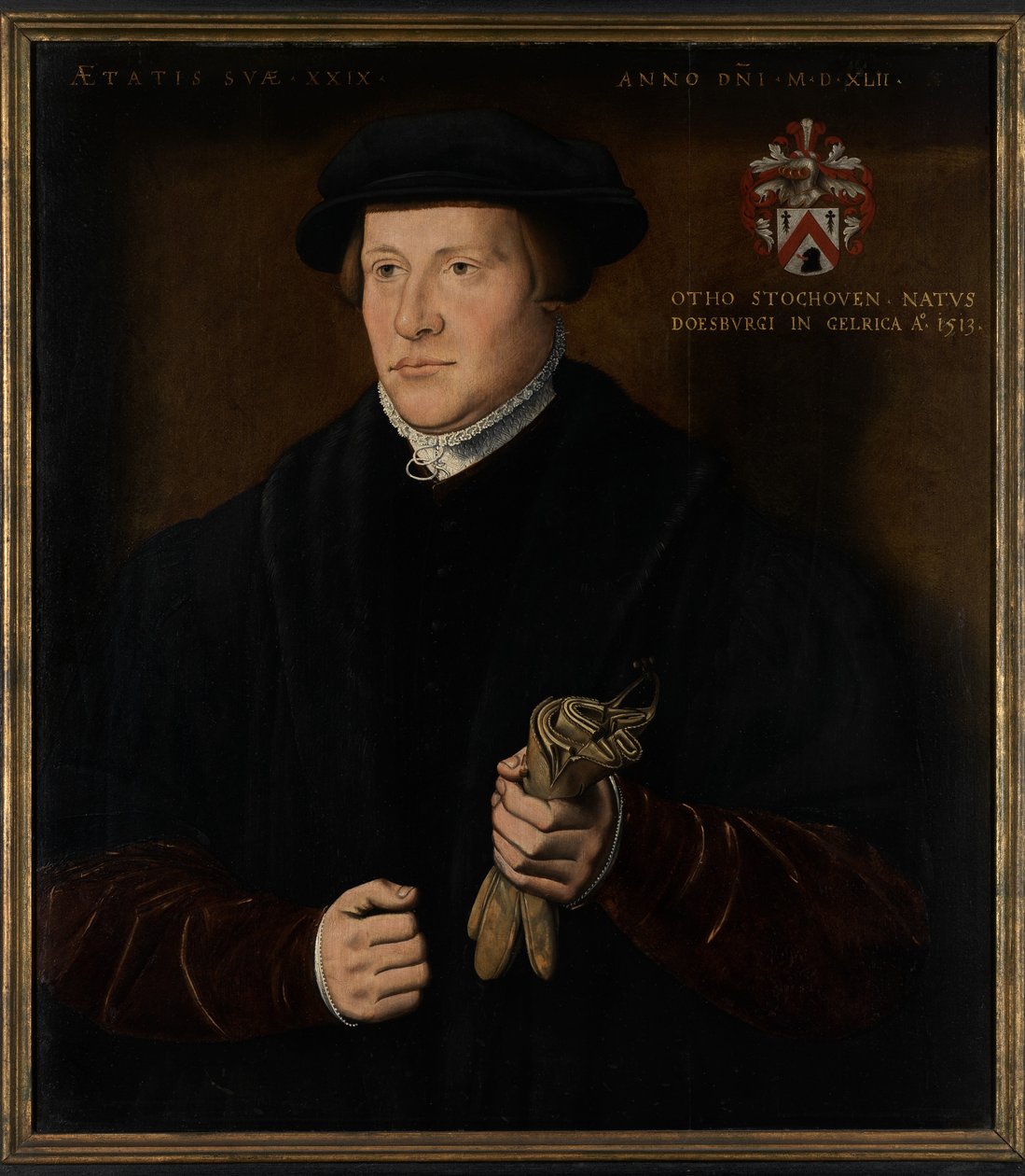 Porträtt av Otho Stochoven (olja på panel) av Ambrosius Benson