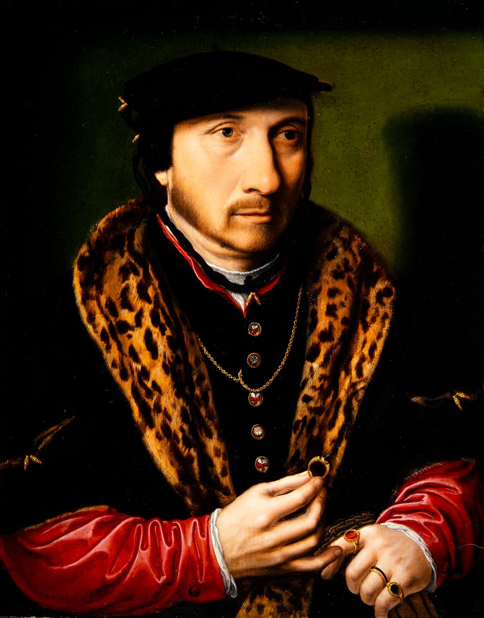 Porträtt av en gentleman av Ambrosius Benson