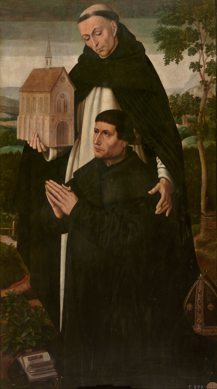 St Thomas och en donator av Ambrosius Benson