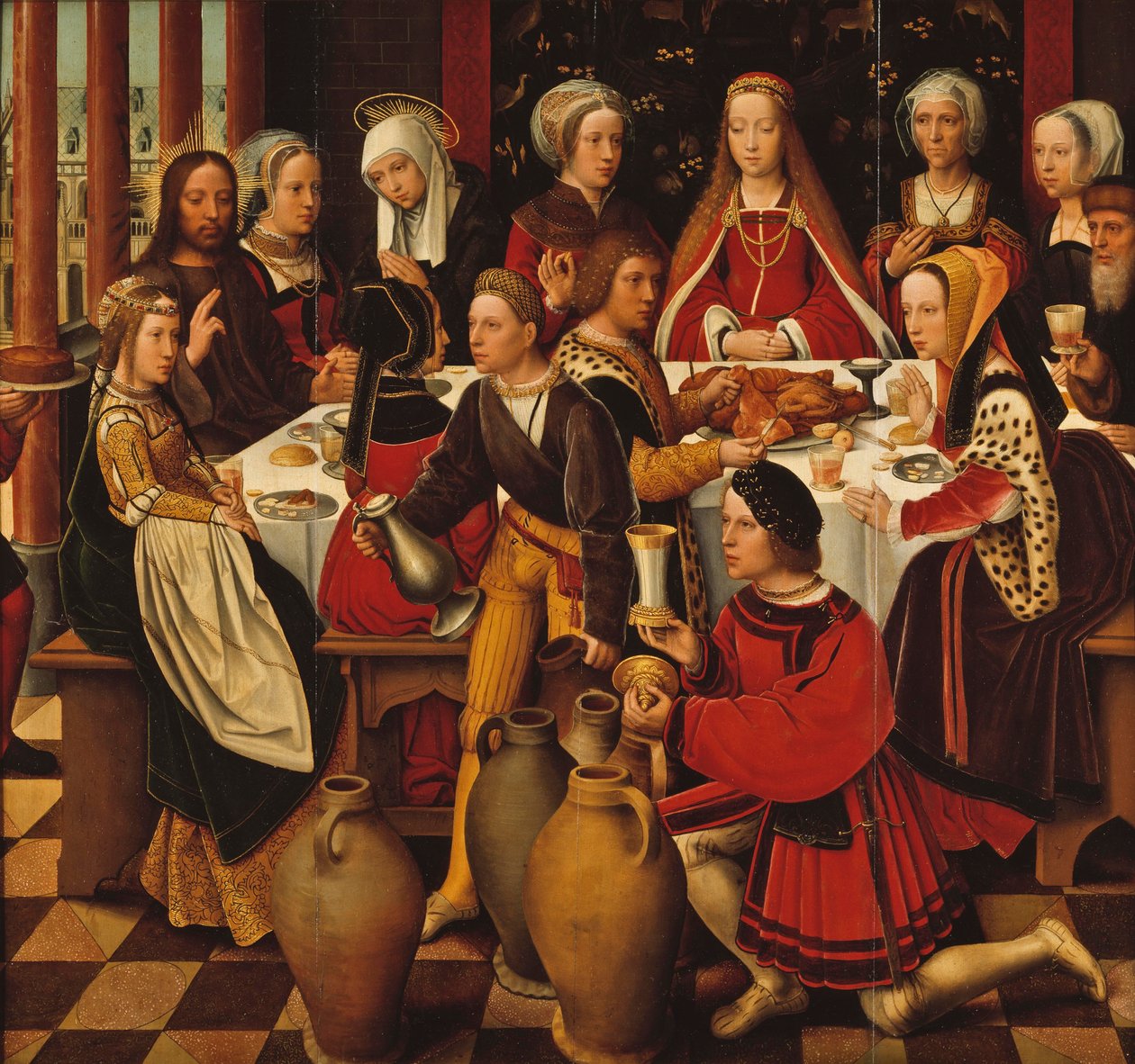 Bröllopet i Kana, ca 1530-50 av Ambrosius Benson