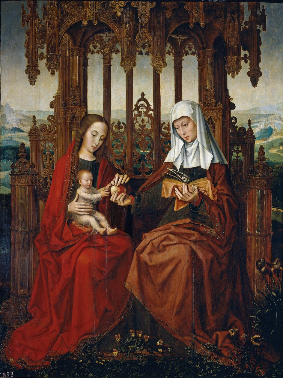Jungfrun med barnet och Sankta Anna av Ambrosius Benson