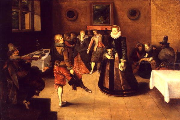 Danslektionen av Ambrosius II Francken or Franck