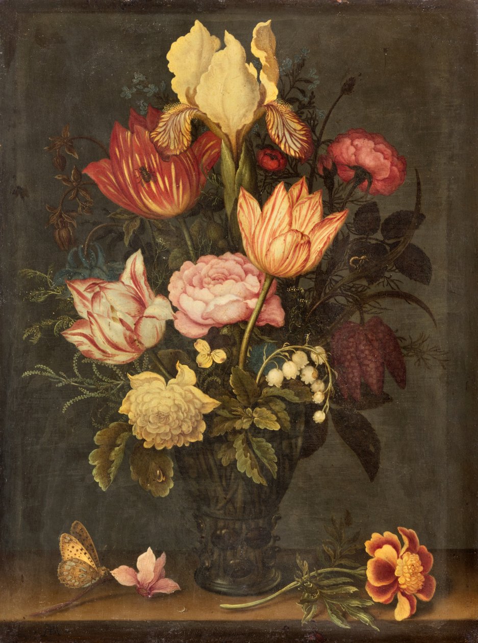 Blommor ca 1607 (målning) av Ambrosius the Elder Bosschaert