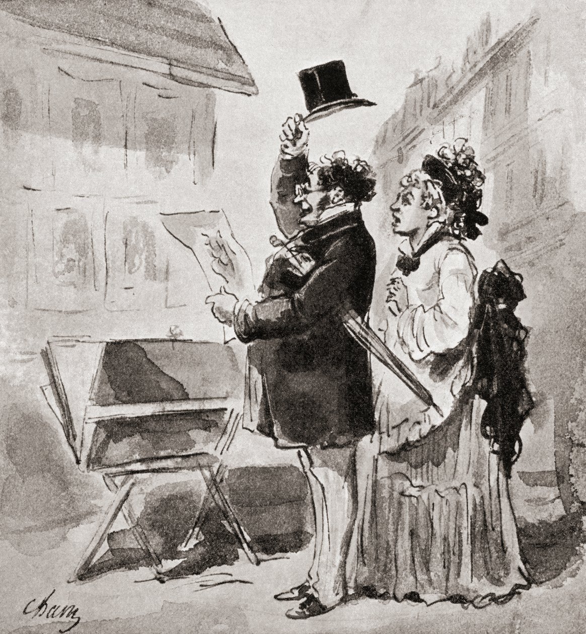 The Enthusiastic Collector, från The Quest of The Print, publicerad 1932 av Amédée de Noé