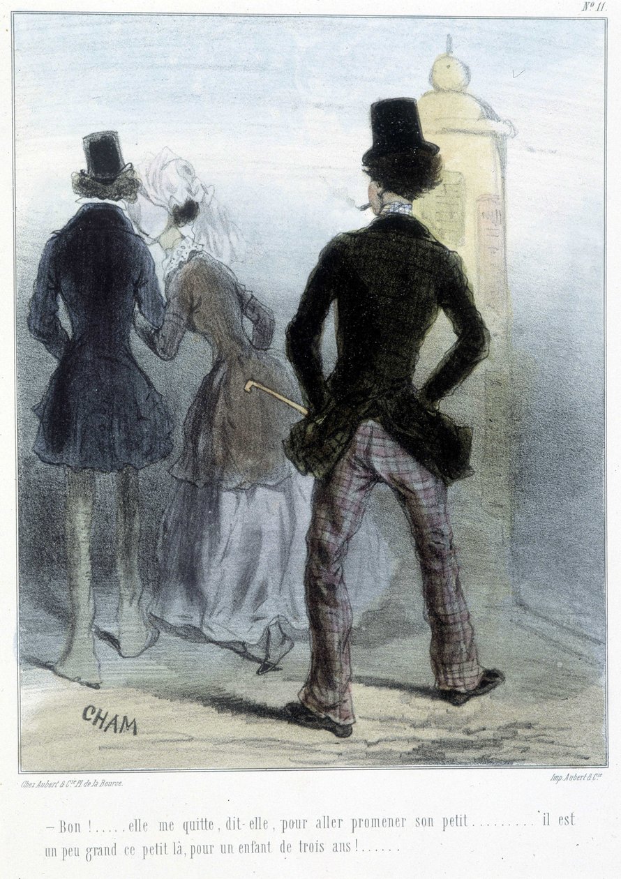 Karikatyr - i "" Madeleines"" av Cham, v.1870-1880 av Amédée de Noé