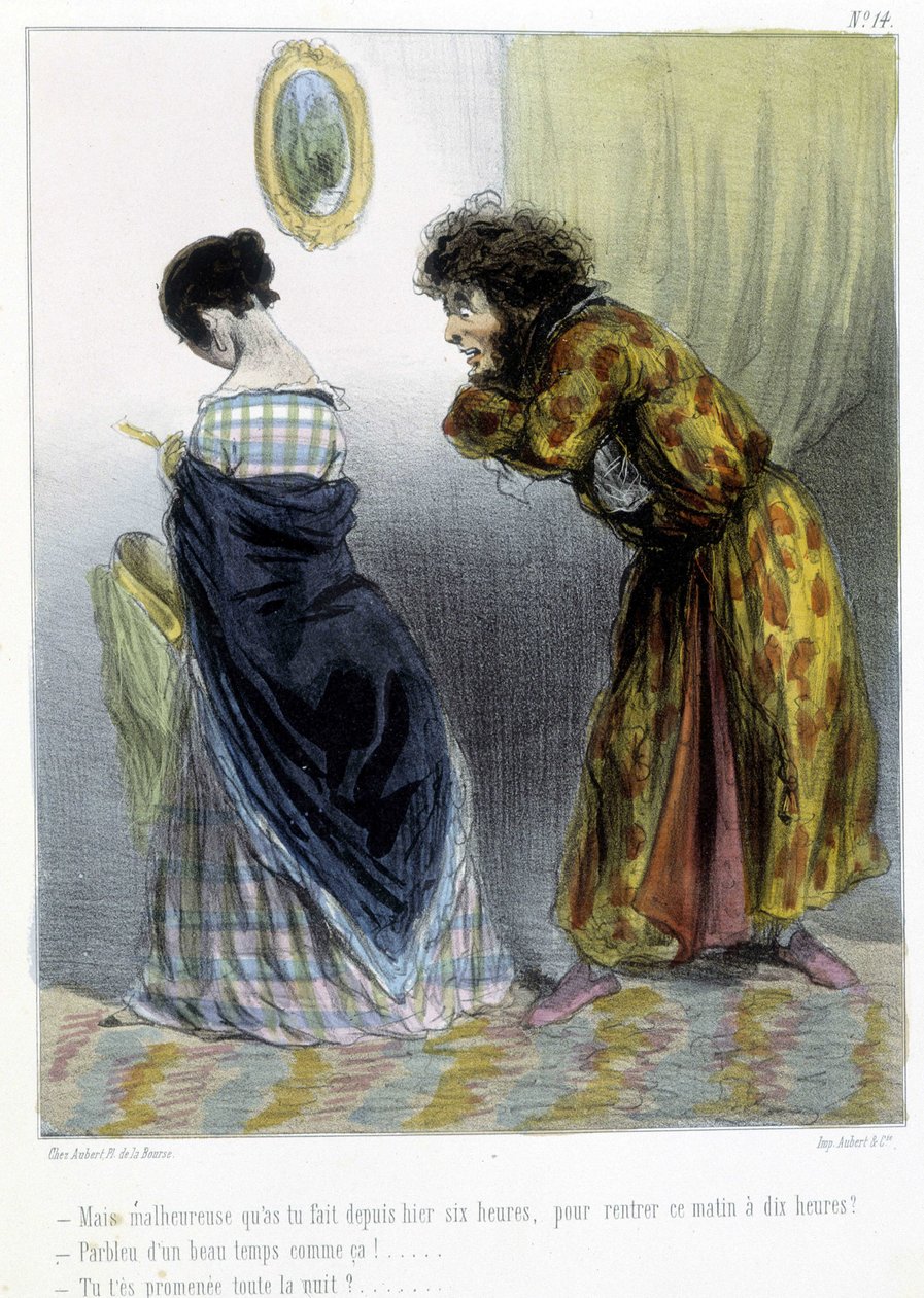 Karikatyr - i "" Madeleines"" av Cham, v.1870-1880 av Amédée de Noé