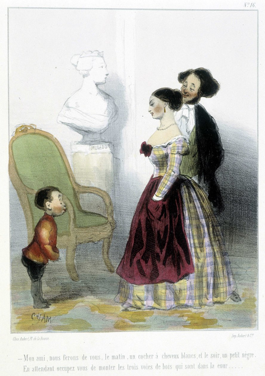 Karikatyr - i "" Madeleines"" av Cham, v.1870-1880 av Amédée de Noé