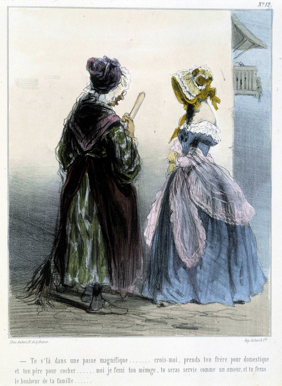 Karikatyr - i "" Madeleines"" av Cham, v.1870-1880 av Amédée de Noé