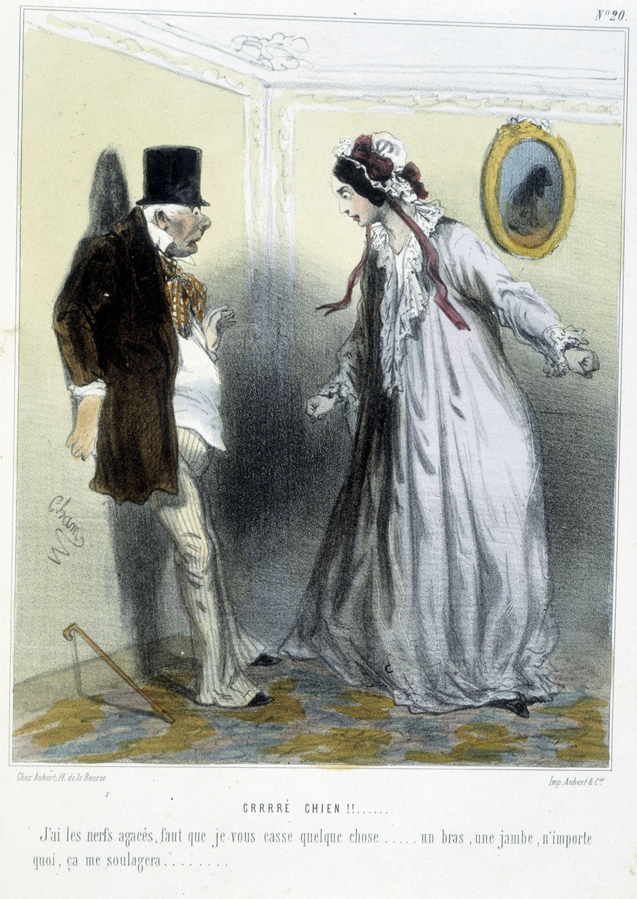 Crrré chien! - i "" Madeleines "" av Cham, v.1870-1880 av Amédée de Noé