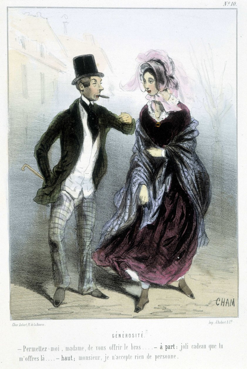 Generositet - i "" Madeleines"" av Cham, v.1870-1880 av Amédée de Noé