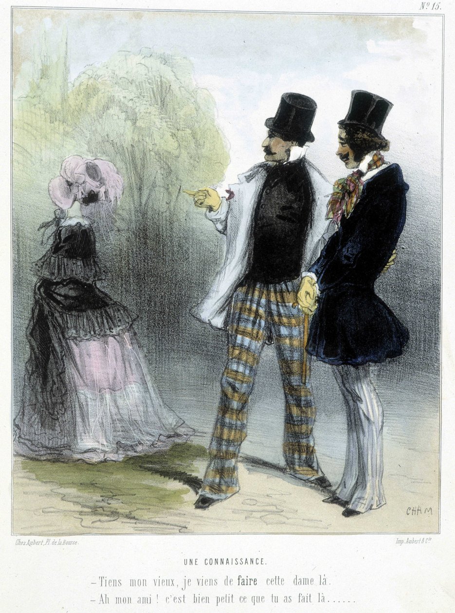En bekant - i "" Madeleines"" av Cham, ca 1870-1880 av Amédée de Noé