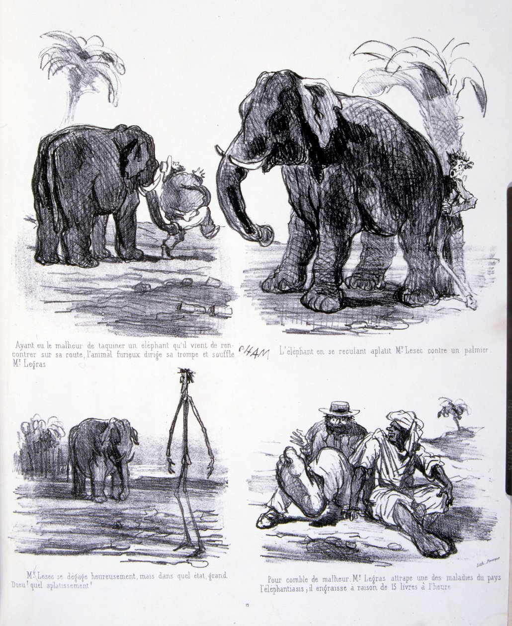 illustration för Konsten att göda och gå ner i vikt av Amédée de Noé