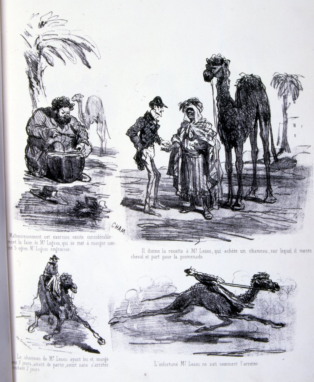 illustration för Konsten att göda och gå ner i vikt av Amédée de Noé