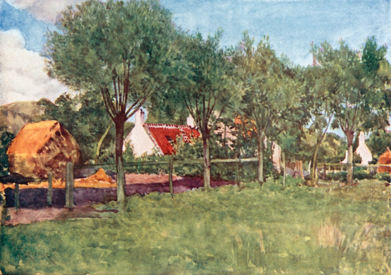 A Lantbruk (färglitografi) av Amedee (after) Forestier